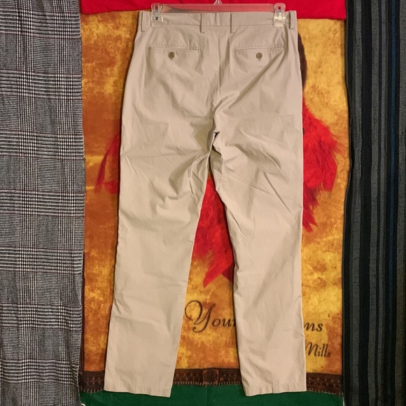 BANANA REPUBLIC-men’s beige pin stripe ‘KENTFIELD’ stretch chino dress pants - Picture 6 of 10